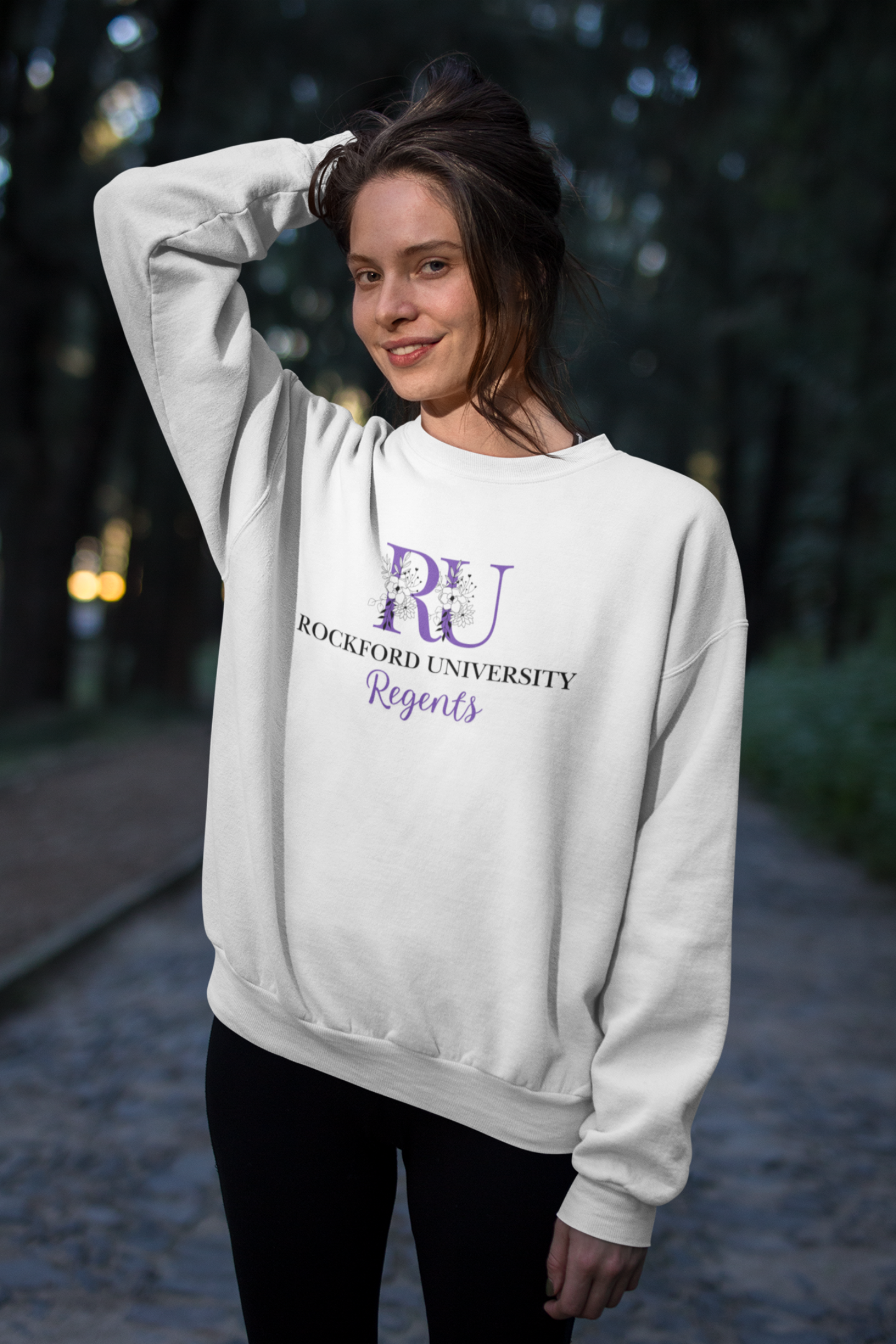 Floral RU Regent Crewneck